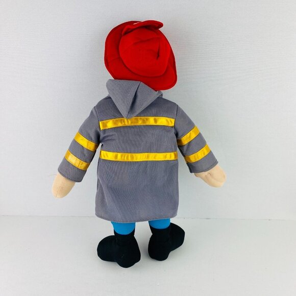 Three Stooges Moe Howard Character Plush Figure FiremanTv Series Plastic Face - Picture 4 of 10